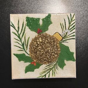 Glass Ornament on Canvas